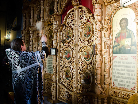 Освящение новых икон Боровецкого храма