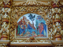 Икона Входа Господня в Иерусалим на иконостасе Боровецкой церкви. Увеличить изображение. Размер файла: 177,99 Kb [800X600]