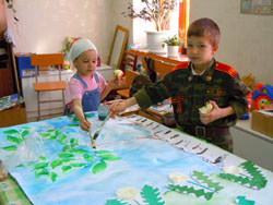 Детские работы Воскресеной школы. Увеличить изображение. Размер файла: 141,29 Kb [800X600]