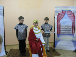 Пасхальный спектакль в детской воскресной школе. Увеличить изображение. Размер файла: 104,73 Kb [800X600]