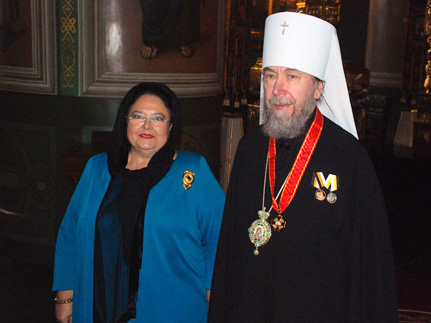 В ходе визита великой княгини Марии Романовой в Казань митрополит Анастасий награжден орденом