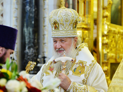 Патриарх Кирилл отметил свой день рождения служением Литургии