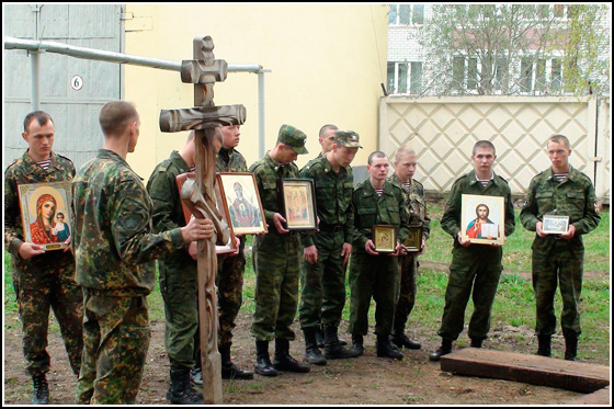 В храме воинской части Татарстана совершена литургия