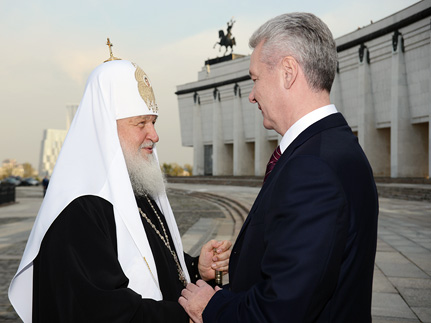 Патриарх Кирилл пожелал Сергею Собянину сделать жизнь москвичей добрее