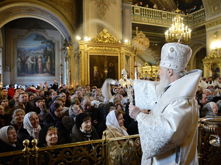Служение Патриарха Кирилла в день Крещения Господня
