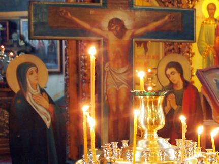 Служба Страстных Евангелий в Боровецкой церкви