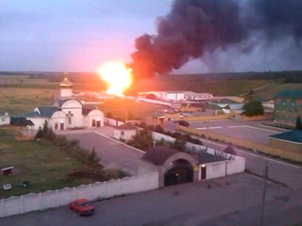 Луганский пограничный храм под обстрелом