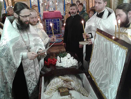 Совершено отпевание и погребение иеромонаха Александра (Казанцева)