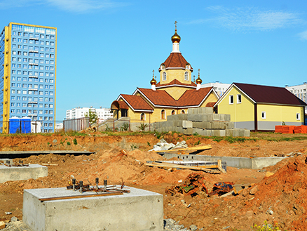 Залит фундамент под главный корпус православной гимназии