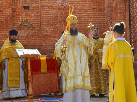 Первая литургия после столетнего перерыва состоялась в Старом Мазино