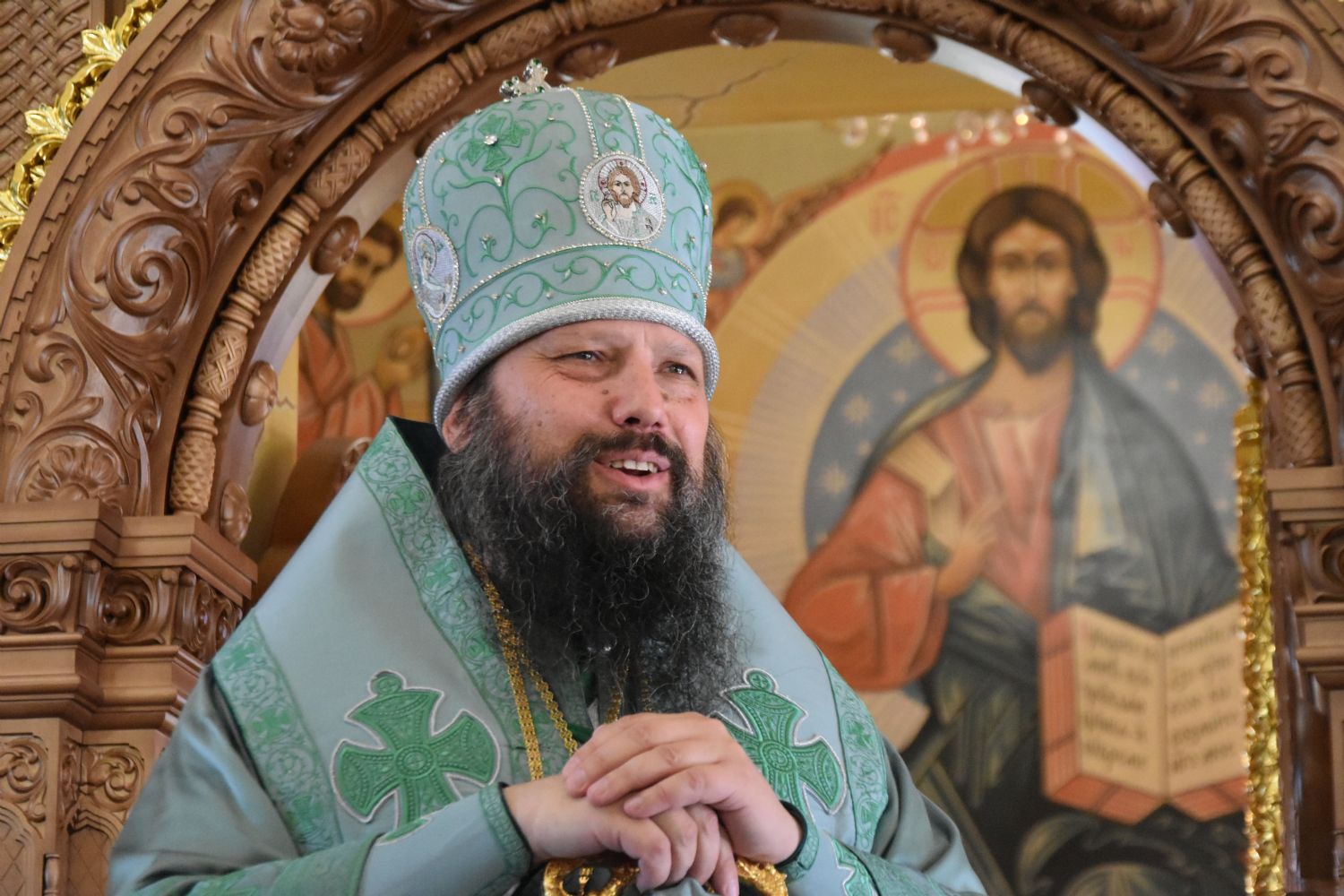 Епископ Гавриил совершил богослужения в день преставления прп. Сергия Радонежского [+Видео]