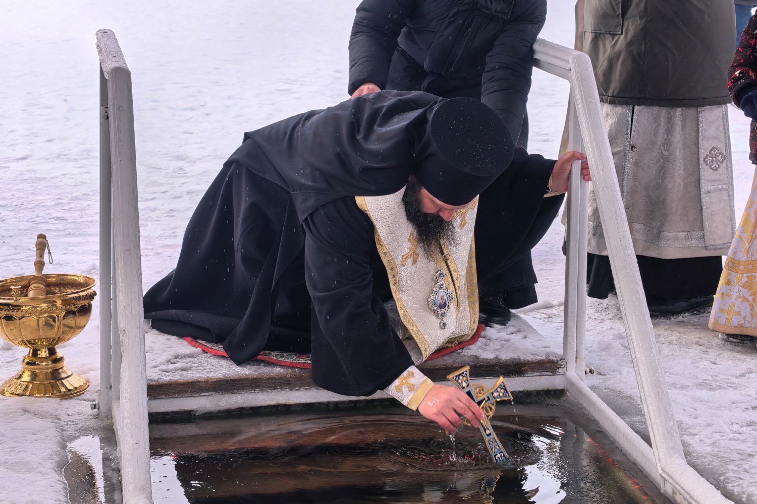 В праздник Крещения Господня епископ Гавриил совершил чин Великого освящения воды на реке Мелекеске