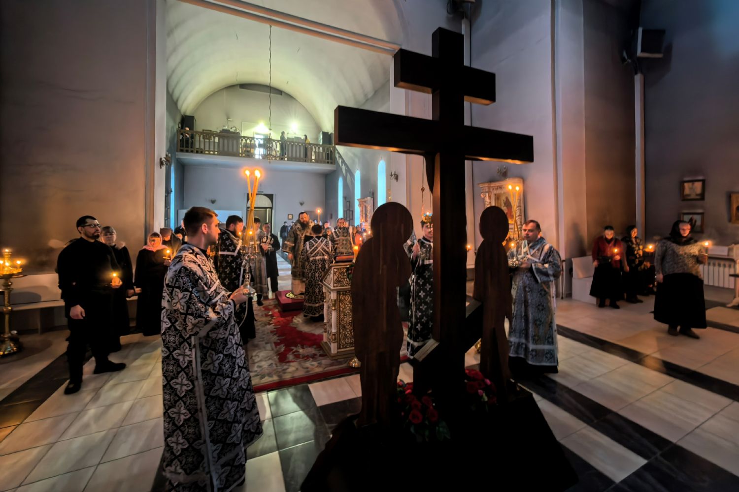 В Неделю 4-ю Великого поста епископ Гавриил совершил Пассию [+Видео]
