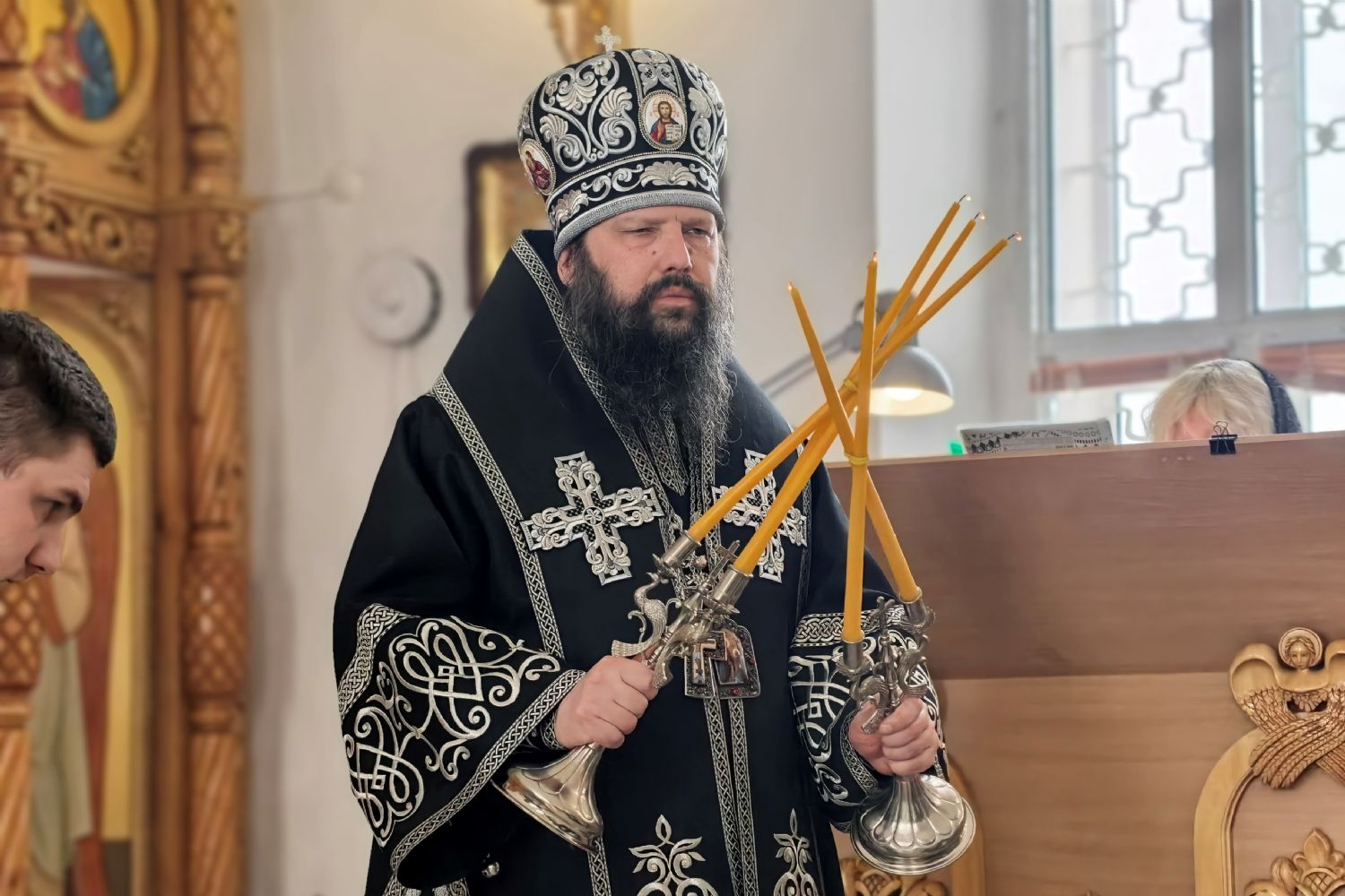 Епископ Гавриил совершил Литургию Преждеосвященных Даров в храме Живоначальной Троицы