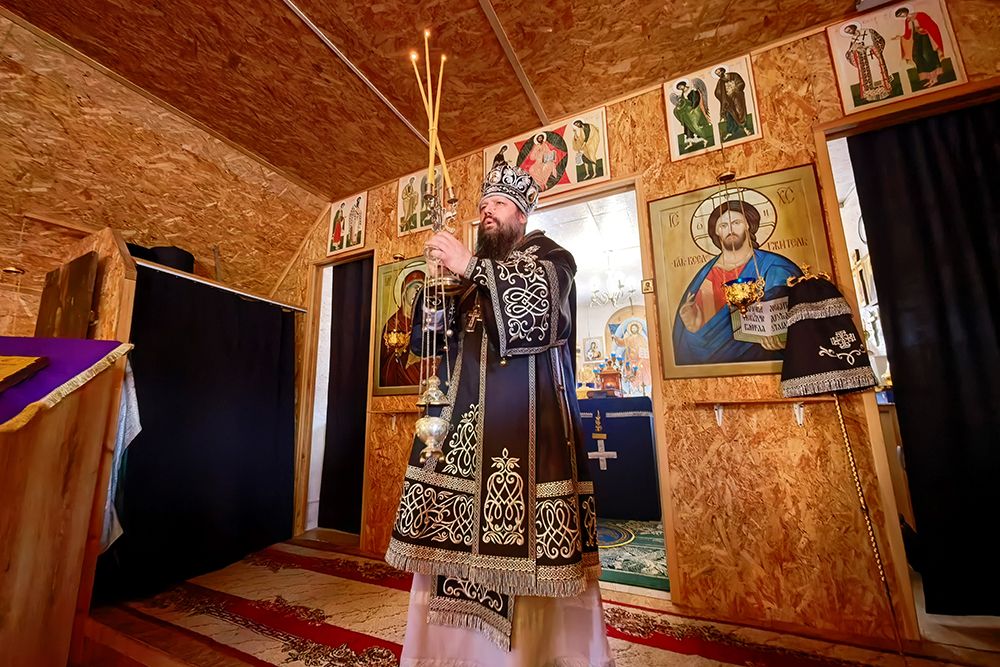 Епископ Гавриил совершил Литургию Преждеосвященных Даров в день обретения главы Иоанна Предтечи [+Видео]