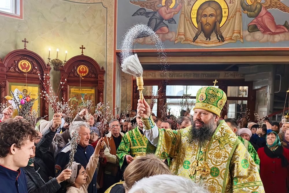 Епископ Гавриил возглавил службы Входа Господня в Иерусалим [+Видео]