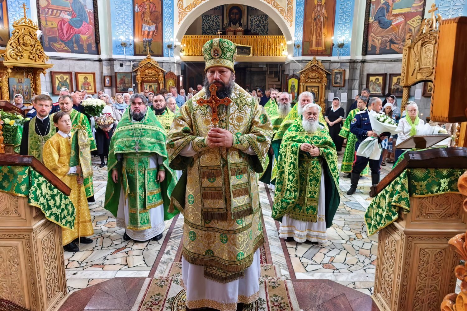Епископ Гавриил молитвенно отметил день своего рождения на Божественной литургии в Свято‑Вознесенском соборе [+Видео]