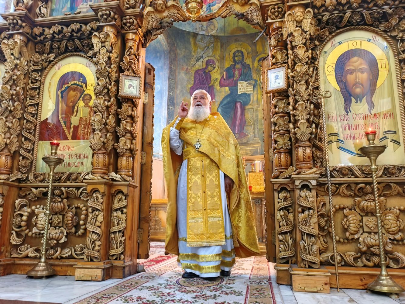 В Свято‑Вознесенском кафедральном соборе совершены службы Недели 14‑й по Пятидесятнице