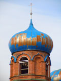 На куполе Свято-Вознесенского храма ведутся восстановительные работы