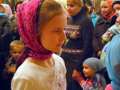 Причащение учащихся воскресной школы Боровецкого храма. Увеличить изображение. Размер файла: 464,7 Kb [800X600]