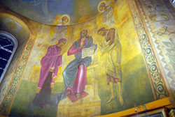 Ночное богослужение в праздник Крещения Господня в Боровецкой церкви. Увеличить изображение. Размер файла: 110,66 Kb [800X536]