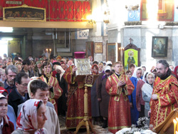 Архиерейское богослужение в Боровецкой церкви в день Антипасхи. Увеличить изображение. Размер файла: 239,46 Kb [800X600]