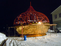 Новые купола Боровецкой церкви. Увеличить изображение. Размер файла: 154,94 Kb [800X600]