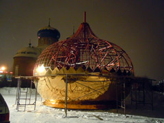 Новые купола Боровецкой церкви. Увеличить изображение. Размер файла: 163,39 Kb [800X600]