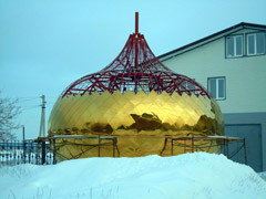 Новые купола Боровецкой церкви. Увеличить изображение. Размер файла: 160,29 Kb [800X600]