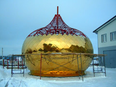 Новые купола Боровецкой церкви. Увеличить изображение. Размер файла: 159,35 Kb [800X600]