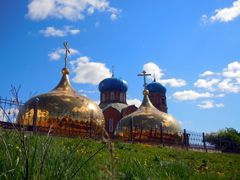 Работы по реконструкции куполов Боровецкой церкви. Увеличить изображение. Размер файла: 231,06 Kb [800X600]