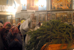 Всенощное бдение в канун Рождества Христова. Увеличить изображение. Размер файла: 191,28 Kb [800X536]