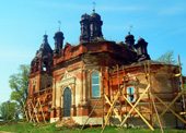 Восстановительные работы в приписном храме в селе Умяк