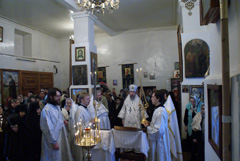 Божественная литургия в Елабужском Казнско-Богородицком монастыре. Увеличить изображение. Размер файла: 969,67 Kb [1200X803]