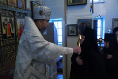 Божественная литургия в Елабужском Казнско-Богородицком монастыре. Увеличить изображение. Размер файла: 912,23 Kb [1200X803]