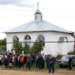 Закладка памятной капсулы в стену будущего храма в селе Старое Гришкино. Размер фото: 932,72 Kb [1200X1198]