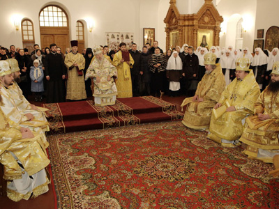 В новогоднюю ночь Предстоятель Украинской Православной Церкви совершил Божественную литургию