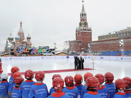 Турнир по русскому хоккею на Кубок Патриарха пройдет на Красной Площади