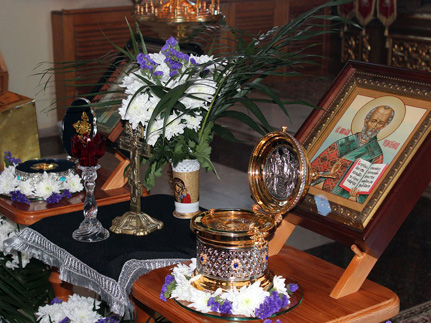 В храм Нижнекамского благочиния доставлены святыни