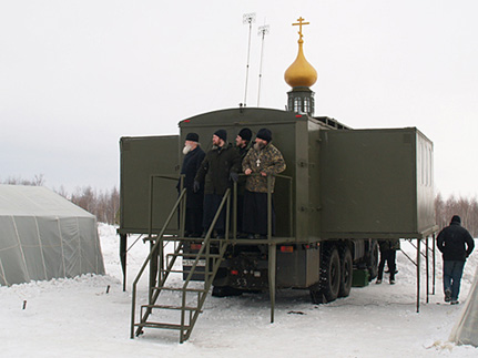 У десантников появился аэромобильный храм на шасси автомобиля «КамАЗ»