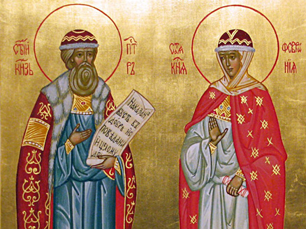 Икона святых Петра и Февронии прибывает в Челны